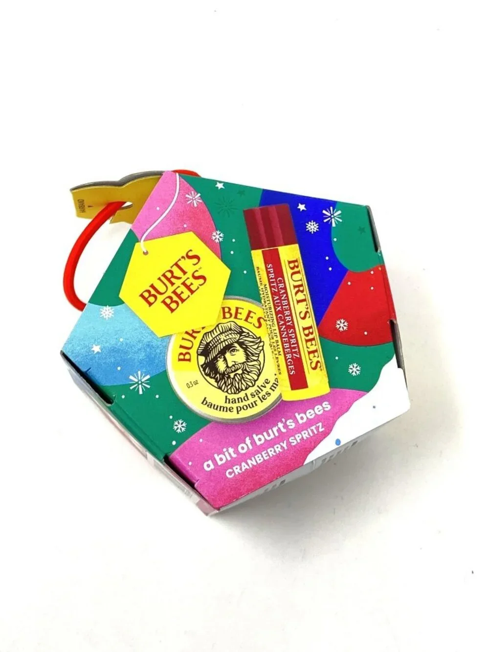 Burt's Bees Holiday Stocking Stuffer Bit of Burt's Lip Balm Cranberry Spritz